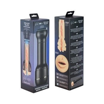 Kiiroo PowerBlow &amp; Feel Mouth Stroker Combo Set - masturbator oralny (cielisty)