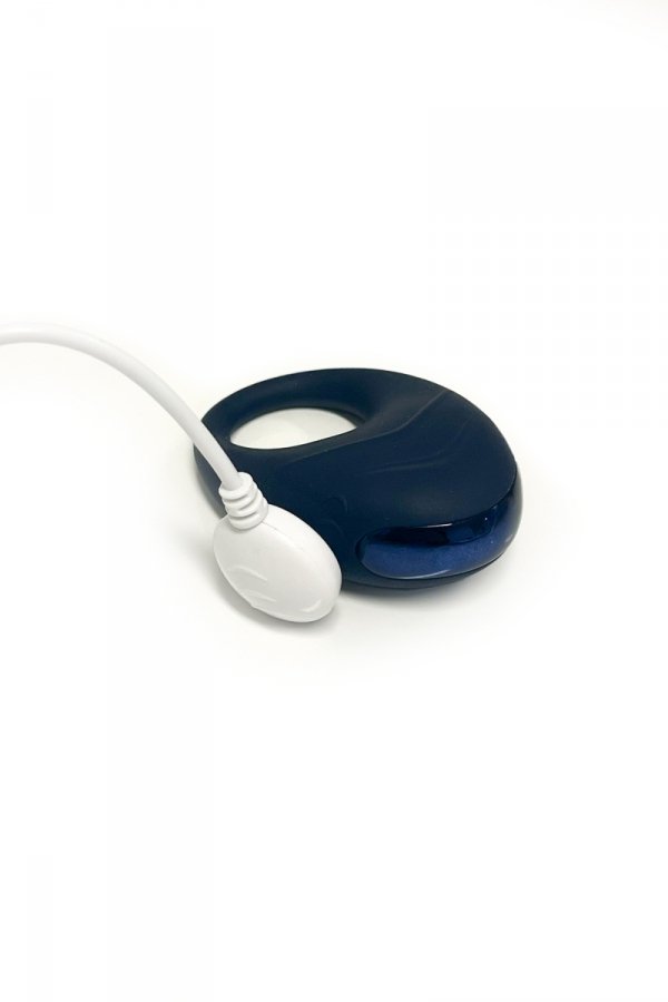 Dream Toys Vibrating Cockring - pierścień na penisa (granatowy)