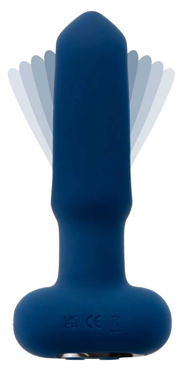 Evolved The Flapper Vibrating Anal Plug - korek analny z wibracjami (niebieski)