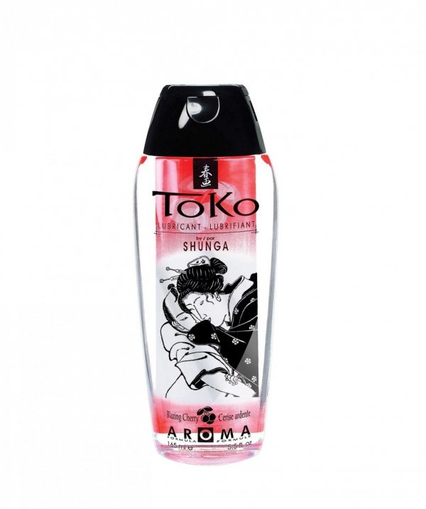 Shunga - Toko Lubricant Cherry 165 ml  lubrykant na bazie wody o smaku wiśniowym
