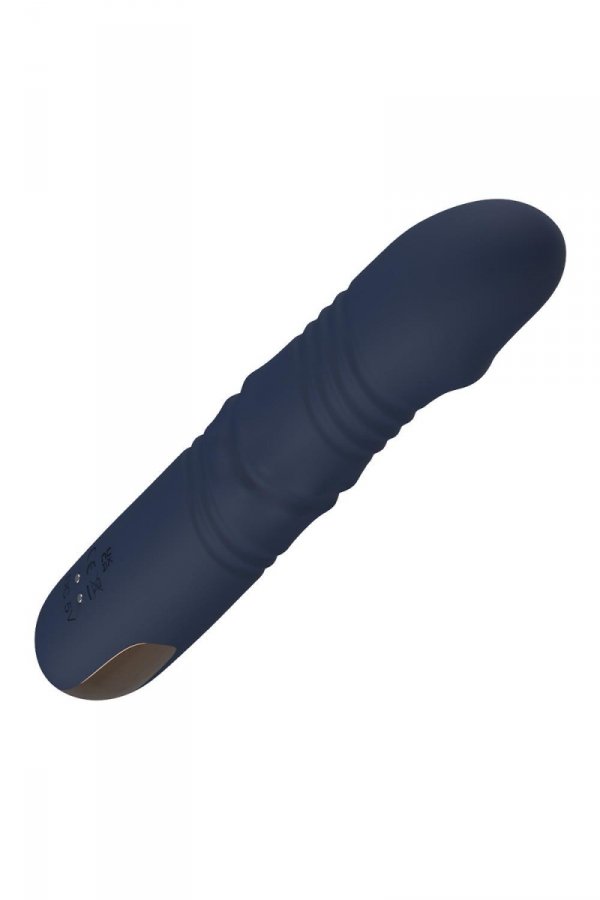 Dream Toys Goddess Collection Afrodite Up And Down Vibrator With Rotating Beads - wibrator wibrujący (niebieski)