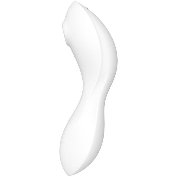 Satisfyer Stymulator-Curvy Trinity 5 Connect App (White) - masażer łechtaczki (biały)