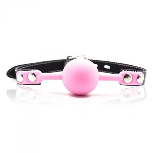 dKnebel-Ball Gag + Block (rosa)