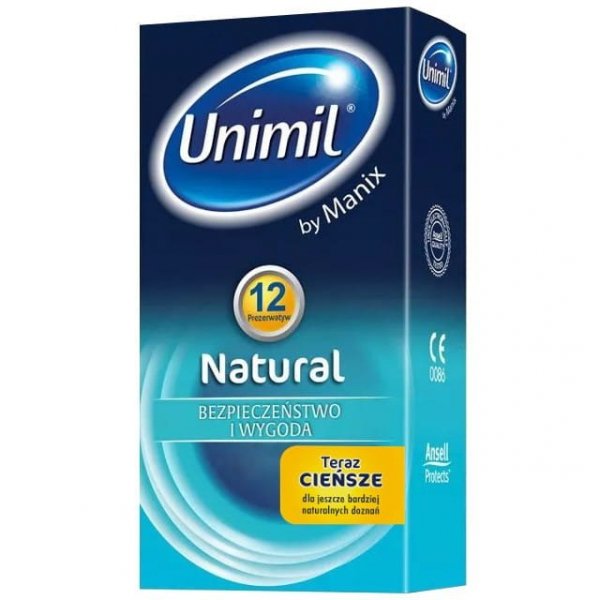 Unimil Natural - Prezerwatywy klasyczne (1op./12szt.)
