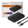 QOLTEC STACJA DOKUJĄCA DYSKÓW SSD M.2 | NVME | SATA | USB-C | DUAL 2 X 2TB