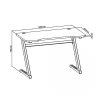 Biurko gamingowe nano RS RS120 (1200mm x 600 mm x 750mm)