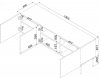 Szafka RTV 3D PALAZZO BIS 151x40x60 biały mat