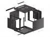LANBERG SZAFA WISZĄCA RACK 19 9U 600X600 DRZWI METALOWE CZARNA (FLAT PACK) WF01-6609-00B