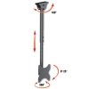 Techly ICA-CPLB 922L uchwyt do tablic informacyjnych 106,7 cm (42) Czarny