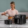 Ninja AF300 Podwójny 7,6 l Autonomiczny 1690 W Frytkownica na gorące powietrze Czarny