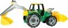 Traktor spych + koparka LENA 02080 zielony