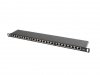 Patch panel Lanberg  PPS6-0024-B (0.5U; kat. 6)