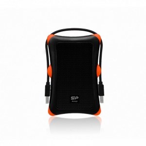 Dysk zewnętrzny HDD Silicon Power Armor A30 (1TB; 2.5; USB 3.2; 5400 obr/min; Orange-Black; SP010TBPHDA30S3K)