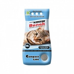 CERTECH Super Benek Compact Naturalny - żwirek dla kota zbrylający - 10 l