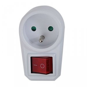 ESPERANZA ROZGAŁĘŹNIK/ADAPTER ELEKTR. 1 GN. WŁ. BIAŁY ELK301W