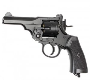 Rewolwer WEBLEY MKVI .455 Police kal.4,5 mm Diabolo łuski 6-strzał. lufa 4 CO2 Black Ekp do17J