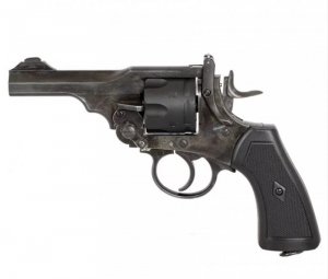 Rewolwer WEBLEY MKVI .455 Police kal.5,5 mm Diabolo łuski 6-strzał. lufa 4 CO2 Battlefield Ekp do17J
