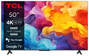 Telewizor TCL 50P655 LED 50 4K Ultra HD Google TV Dolby Vision DVB-T2 Czarn