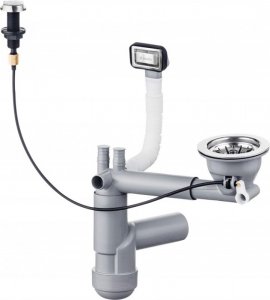 Syfon do zlewozmywaka granitowego 1-komorowego - Space-Saver ZXY 9911 5907650841593
