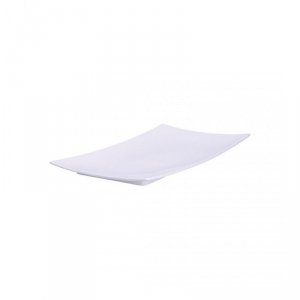 Zestaw 3 tac do serwowania Essenziale Gourmet - Biały, 28 x 17 cm