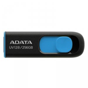 ADATA UV128 pamięć USB 256 GB USB Typu-A 3.2 Gen 1 (3.1 Gen 1) Czarny, Niebieski