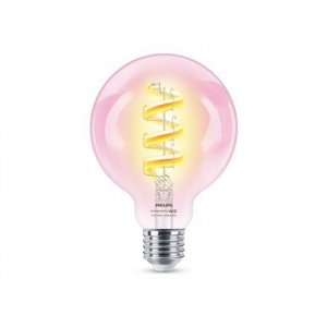 Philips Przezroczysta żarówka LED z widocznym spiralnym żarnikiem 40 W G95 E27