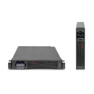 Zasilacz awaryjny UPS Online Rack 19 LCD 3kVA/3kW6x12V/9Ah 8xC13 1xC19/C20 USB RS232 RJ45 GŁ.600mm