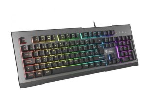 GENESIS Rhod 500 RGB klawiatura Gaming USB QWERTY ES Hiszpański Czarny