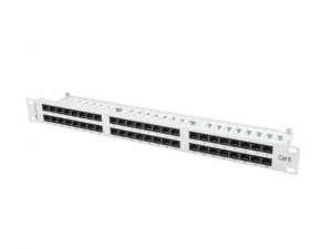 Patch panel Lanberg  PPU6-1048-S (1U; kat. 6; 48xRJ-45)