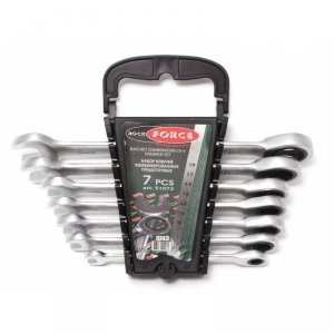 ROCKFORCE KLUCZ PŁASKO-O.GRZ/KPL  7szt. 8-19mm