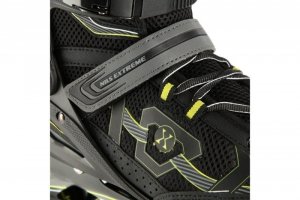 ŁYŻWOROLKI NILS EXTREME NA9157 CZARNO-ZŁOTE  ROZM. 42