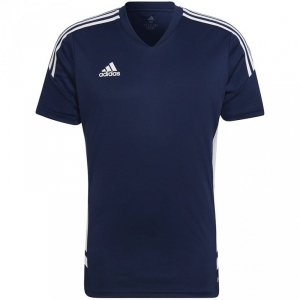 Koszulka męska adidas Condivo 22 Jersey V-neck granatowo-biała HA6291 XL