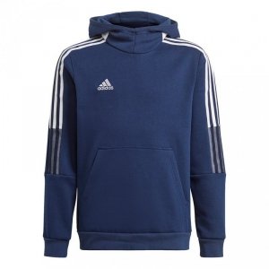 Bluza dla dzieci adidas Tiro 21 Sweat Hoody granatowa GK9680 152cm