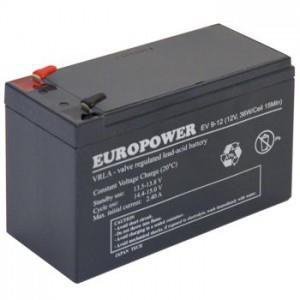 BATERIA 12V 9AH VRLA EV9-12 T2 EUROPOWER EMU