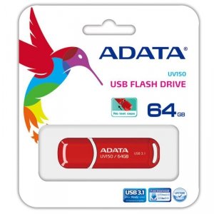 PAMIĘĆ USB USB3.1 64GB RED AUV150-64G-RRD ADATA