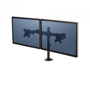 MONITOR ARM DUAL REFLEX BLACK 8502601 FELLOWES