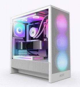 CASE MIDITOWER ATX W/O PSU/WHITE H5 FLOW RGB 2024 NZXT
