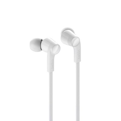 BELKIN SŁUCHAWKI PRZEWODOWE USB-C DOUSZNE BIAŁE