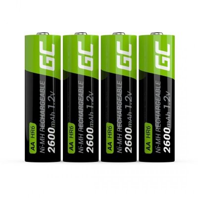 GREEN CELL AKUMULATORKI PALUSZKI 4X AA R6 2600MAH
