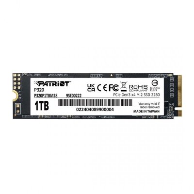 SSD Patriot Viper P320 M.2 PCI-Ex4 NVMe 1TB 3GB/s