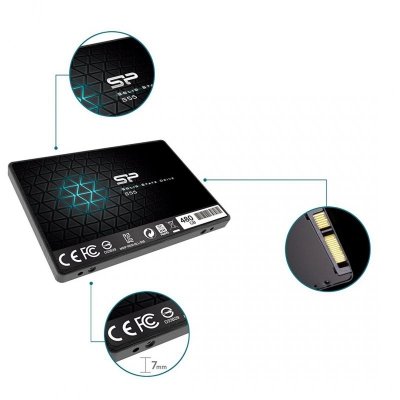 Dysk SSD Silicon Power S55 480GB 2,5&quot; SATA III 560/530 MB/s (SP480GBSS3S55S25)