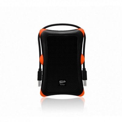 Dysk zewnętrzny HDD Silicon Power Armor A30 (1TB; 2.5&quot;; USB 3.2; 5400 obr/min; Orange-Black; SP010TBPHDA30S3K)