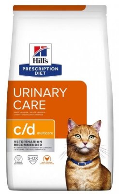 HILL&#039;S Prescription Diet Feline c/d Urinary Care - sucha karma dla kotów z chorobami układu moczowego - 1,5 kg