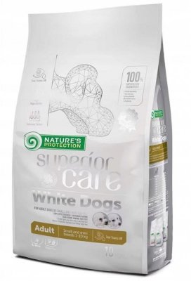 Nature&#039;s Protection White Dogs Adult Small and Mini Breeds with Jagnięcina 10kg