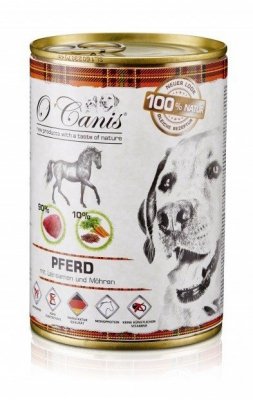 O&#039;CANIS Konina z warzywami i siemieniem lnianym - mokra karma dla psa - 400 g