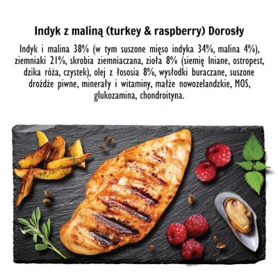 Paka Zwierzaka Seventh Heaven Indyk z maliną &#039;&#039;M&#039;&#039; 3kg