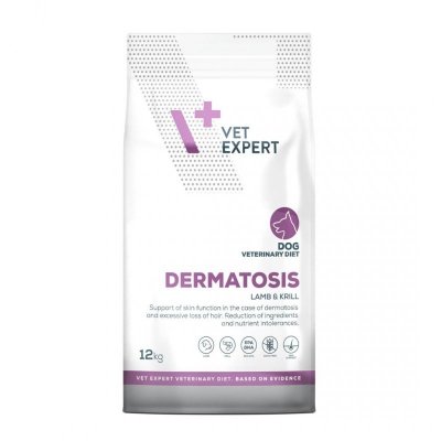 VetExpert Veterinary Diet Dermatosis dog Lamb&Krill 12kg