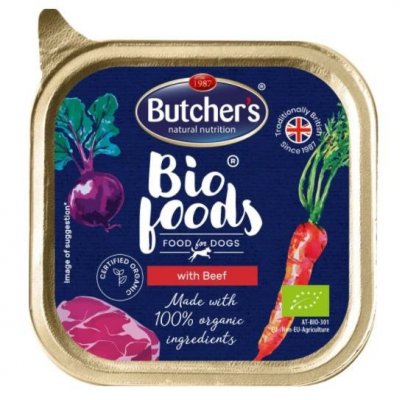 Butcher&#039;s BIO Foods -  mokra karma dla psa z wołowiną - tacka 150 g