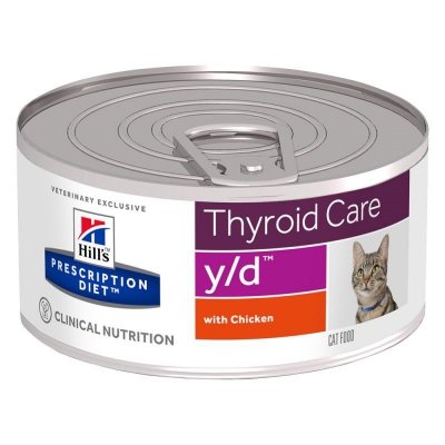 Hill&#039;s Prescription Diet Thyroid Care Feline y/d - karma dla kota z chorą tarczycą - puszka 156 g