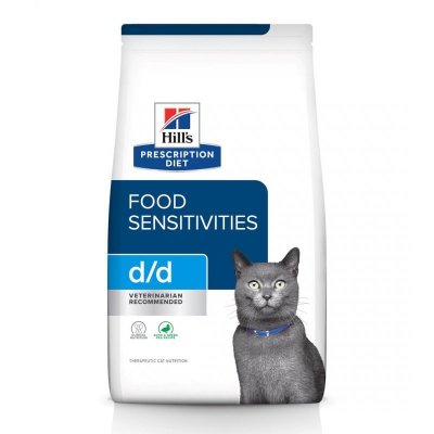 HILL&#039;S Prescription Diet Food Sensitivities d/d Feline z kaczką i zielonym groszkiem - sucha karma dla kota z alergią - 1,5